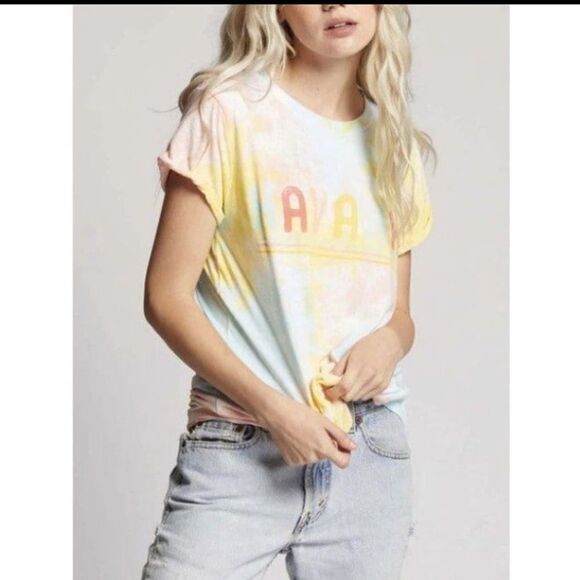 Recycled Karma Tie Dyed Havana Tee New - Picture 3 of 5